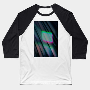 STATIC - Glitched Television White Noise Baseball T-Shirt